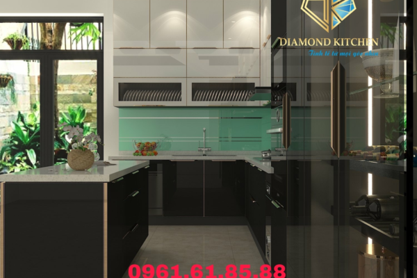 Thiết kế tủ bếp sát trần cho gian bếp nhỏ hẹp - lựa chọn thông minh Thiết kế tủ bếp sát trần cho gian bếp nhỏ hẹp - lựa chọn thông minh