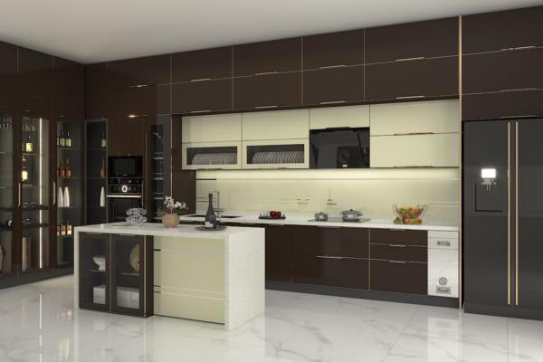Thiết kế tủ bếp sát trần cho gian bếp nhỏ hẹp - lựa chọn thông minh Thiết kế tủ bếp sát trần cho gian bếp nhỏ hẹp - lựa chọn thông minh