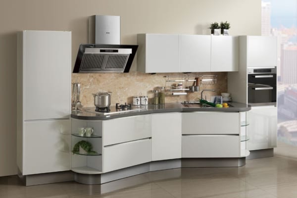 Tủ bếp gỗ công nghiệp phong cách châu Âu Tủ bếp gỗ công nghiệp phong cách châu Âu