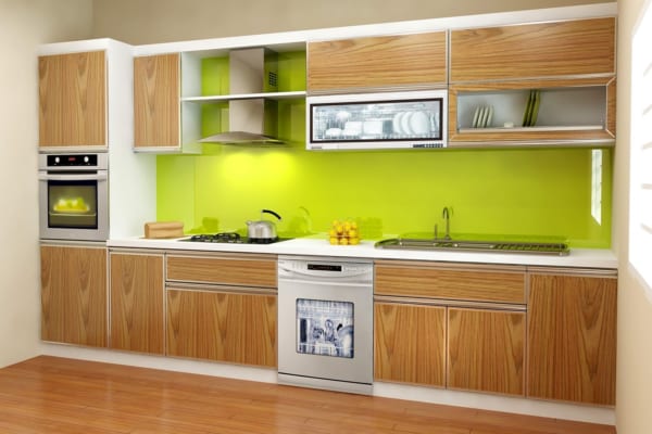 Tủ bếp gỗ công nghiệp phong cách châu Âu Tủ bếp gỗ công nghiệp phong cách châu Âu
